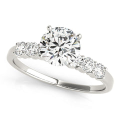 Single Row Engagement Ring - TN51097-E