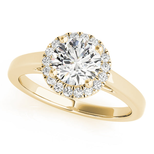 Round Halo Engagement Ring - TN51106-E