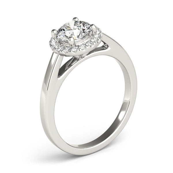 Round Halo Engagement Ring - TN51106-E