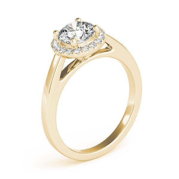 Round Halo Engagement Ring - TN51106-E