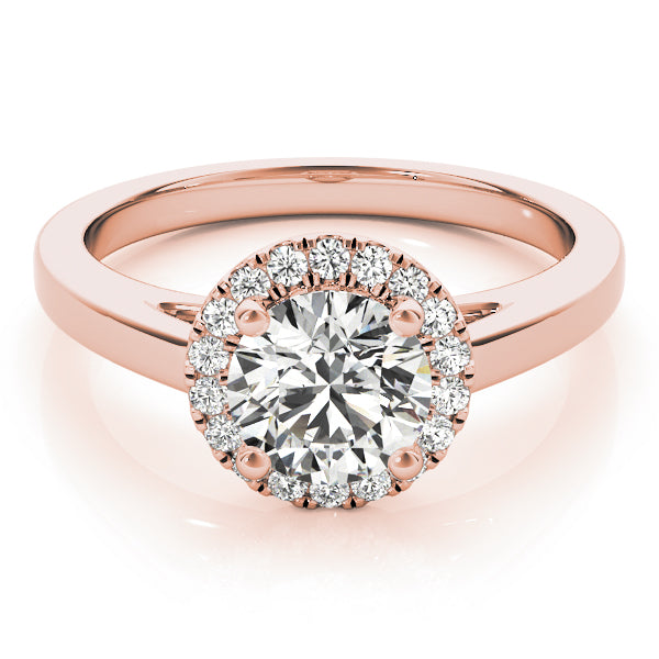 Round Halo Engagement Ring - TN51106-E