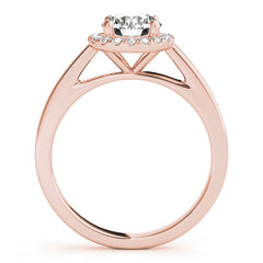 Round Halo Engagement Ring - TN51106-E