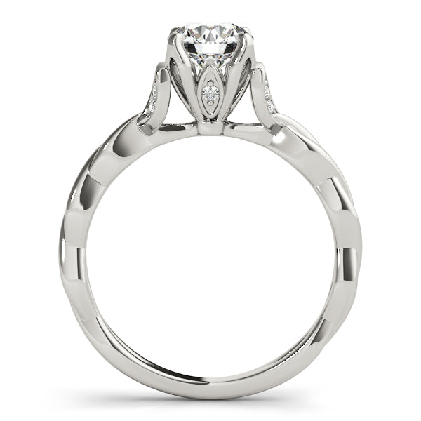 Engagement Ring With Twisted Shank - TN51112-E