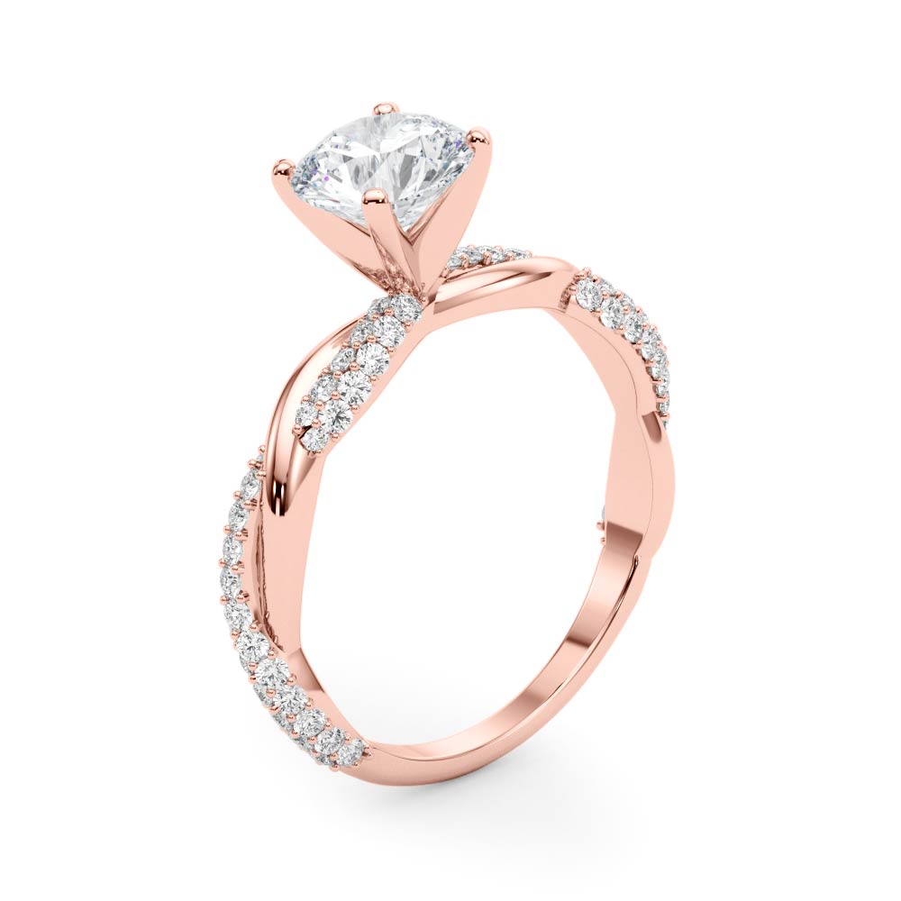 Twisted Engagement Ring - TN51119-E