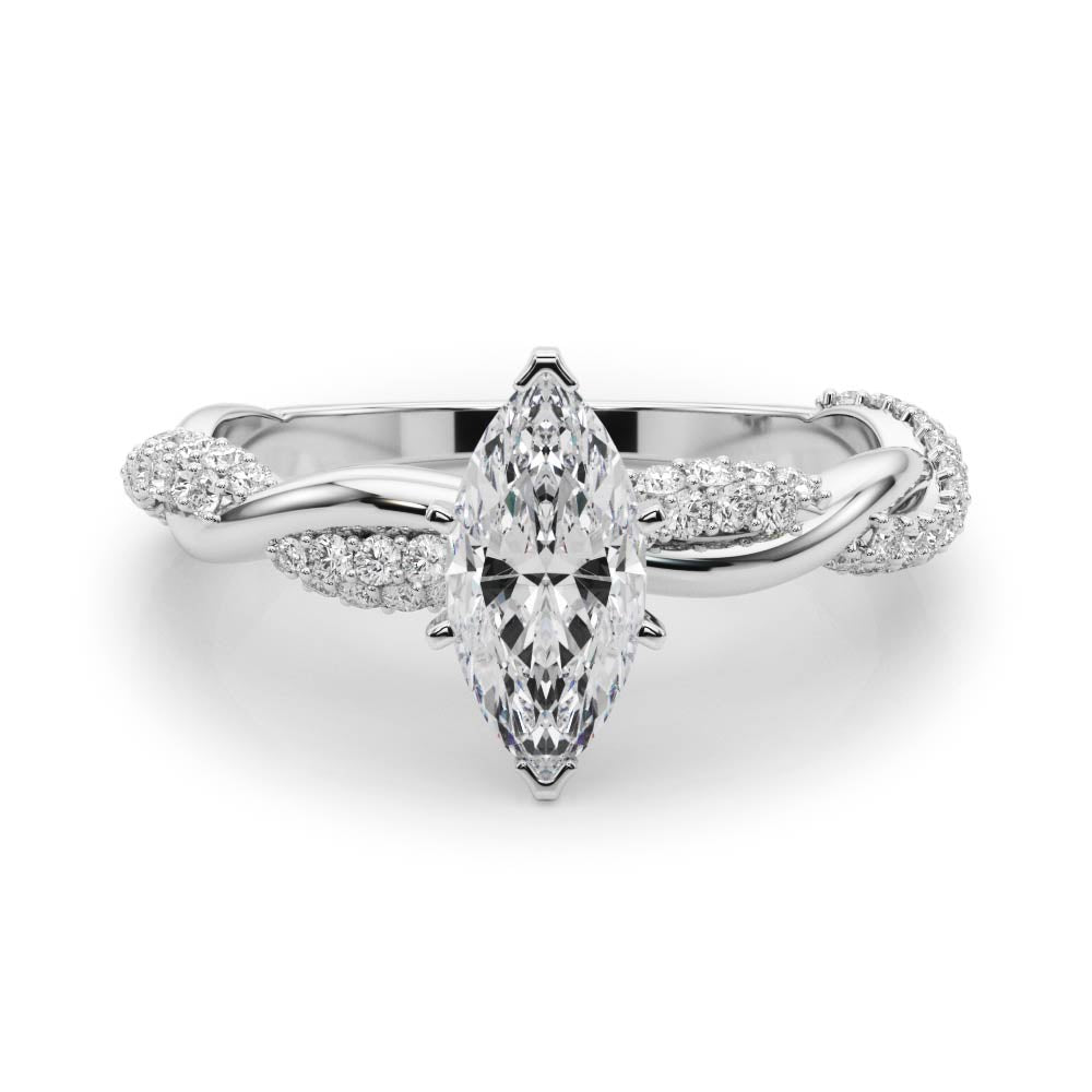 Twisted Engagement Ring - TN51119-E