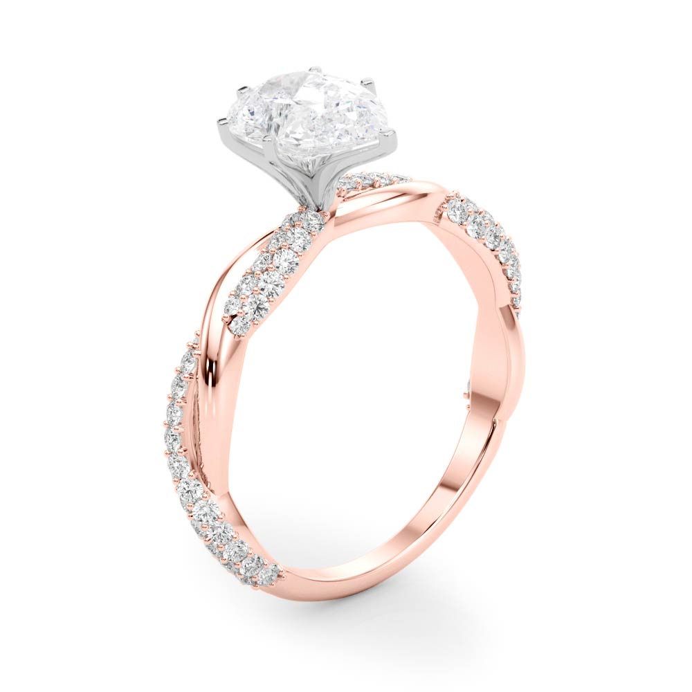 Twisted Engagement Ring - TN51119-E