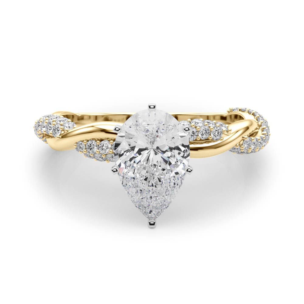 Twisted Engagement Ring - TN51119-E