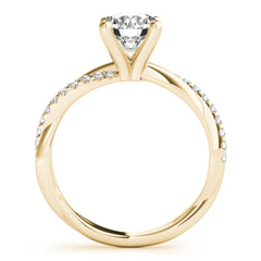 Twisted Dia Shank Engagement Ring - TN51121-E