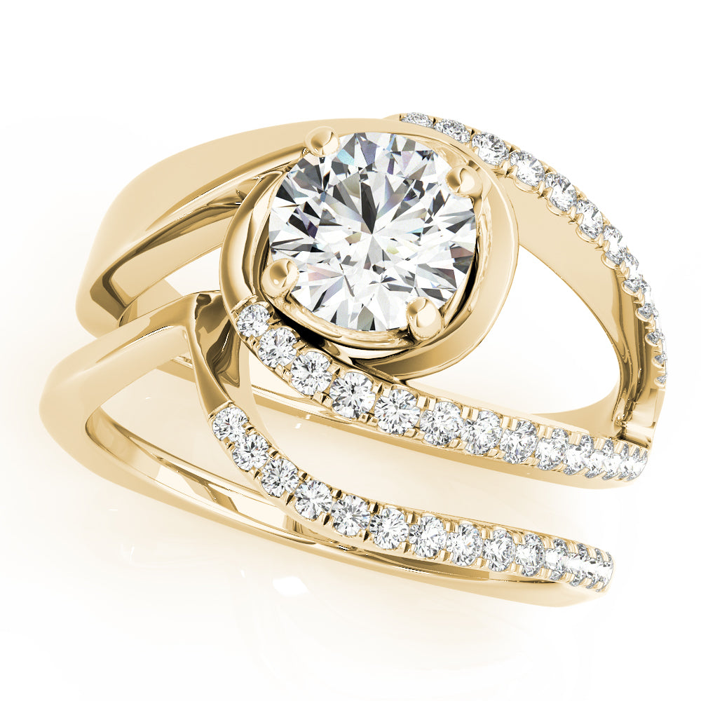 Engagement Rings Bypass Euro Shank - TN51130-E