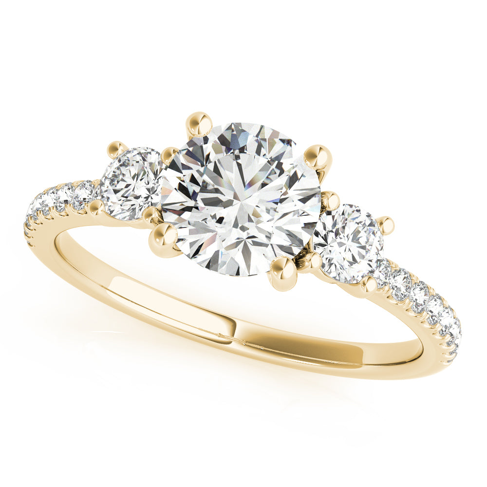 3 Stone Engagement Ring - TN51134-E