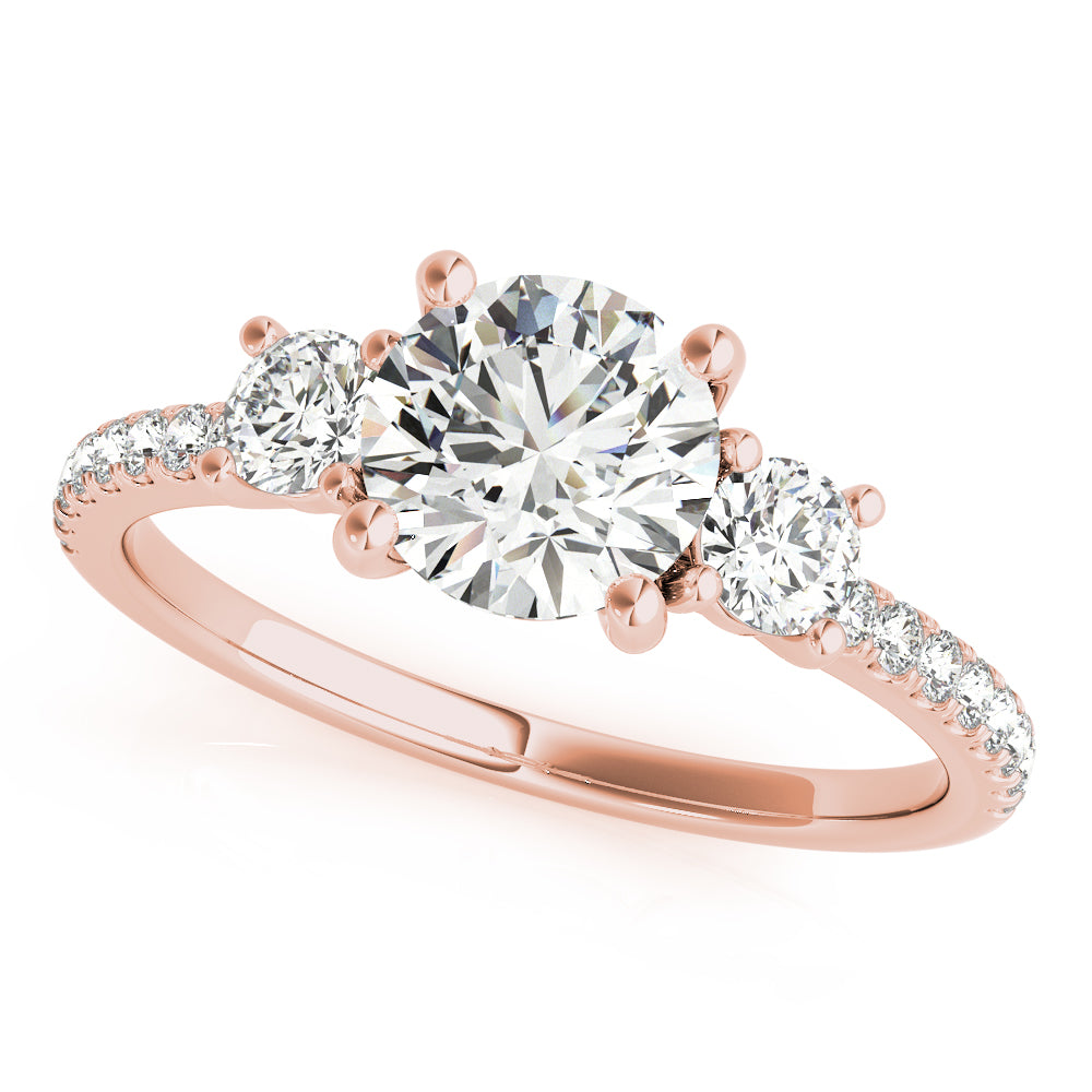 3 Stone Engagement Ring - TN51134-E