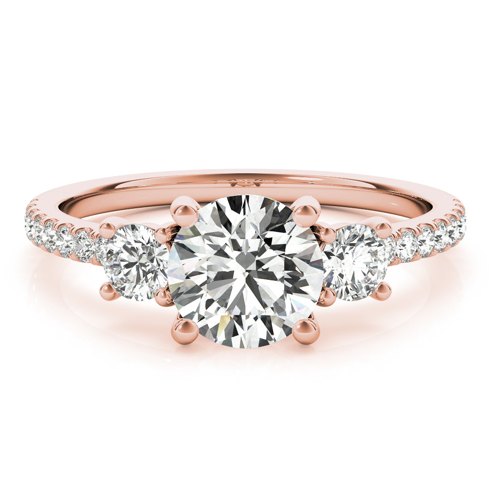 3 Stone Engagement Ring - TN51134-E