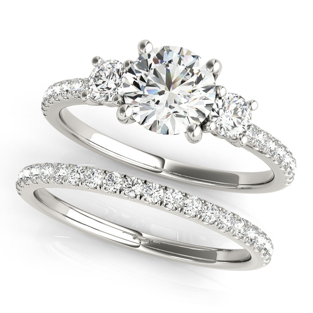 3 Stone Engagement Ring - TN51134-E