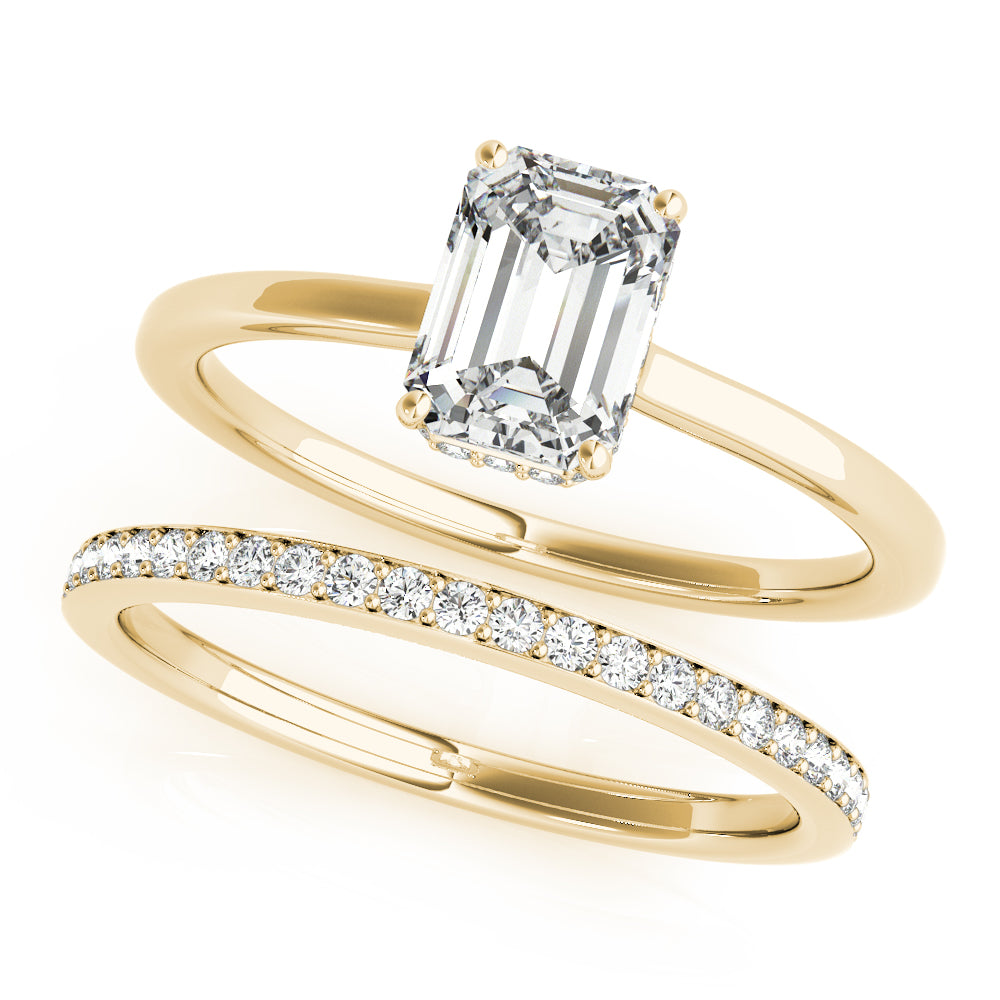 Engagement Rings Emerald Cut - TN51140-E