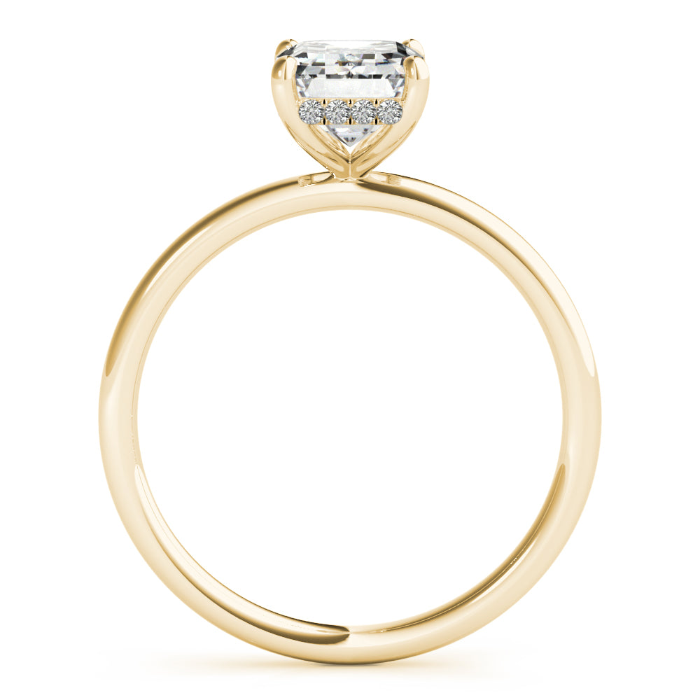 Engagement Ring Emerald Cut Center - TN51156-E