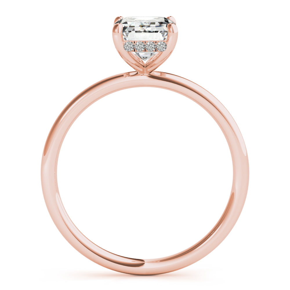 Engagement Ring Emerald Cut Center - TN51156-E