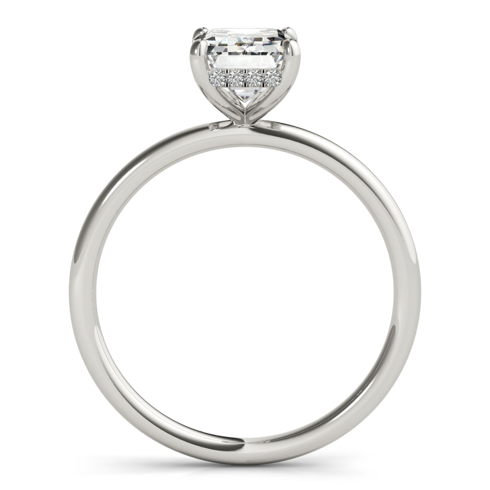 Engagement Ring Emerald Cut Center - TN51156-E