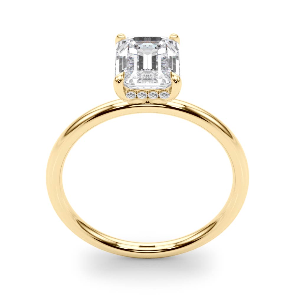 Engagement Ring Emerald Cut Center - TN51156-E