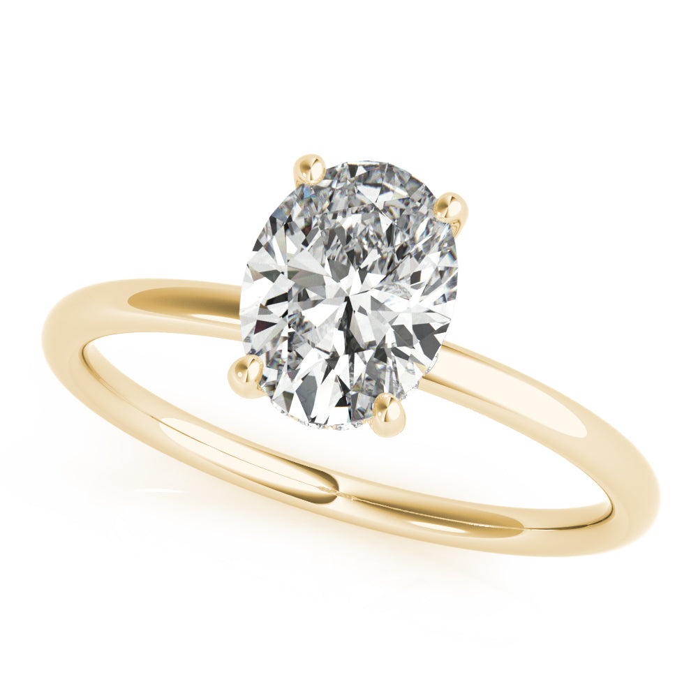 Engagement Ring Oval Cut Center - TN51157-E