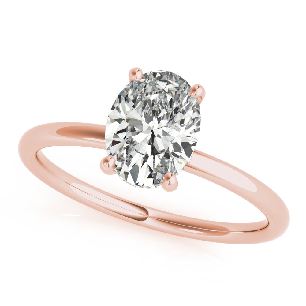 Engagement Ring Oval Cut Center - TN51157-E