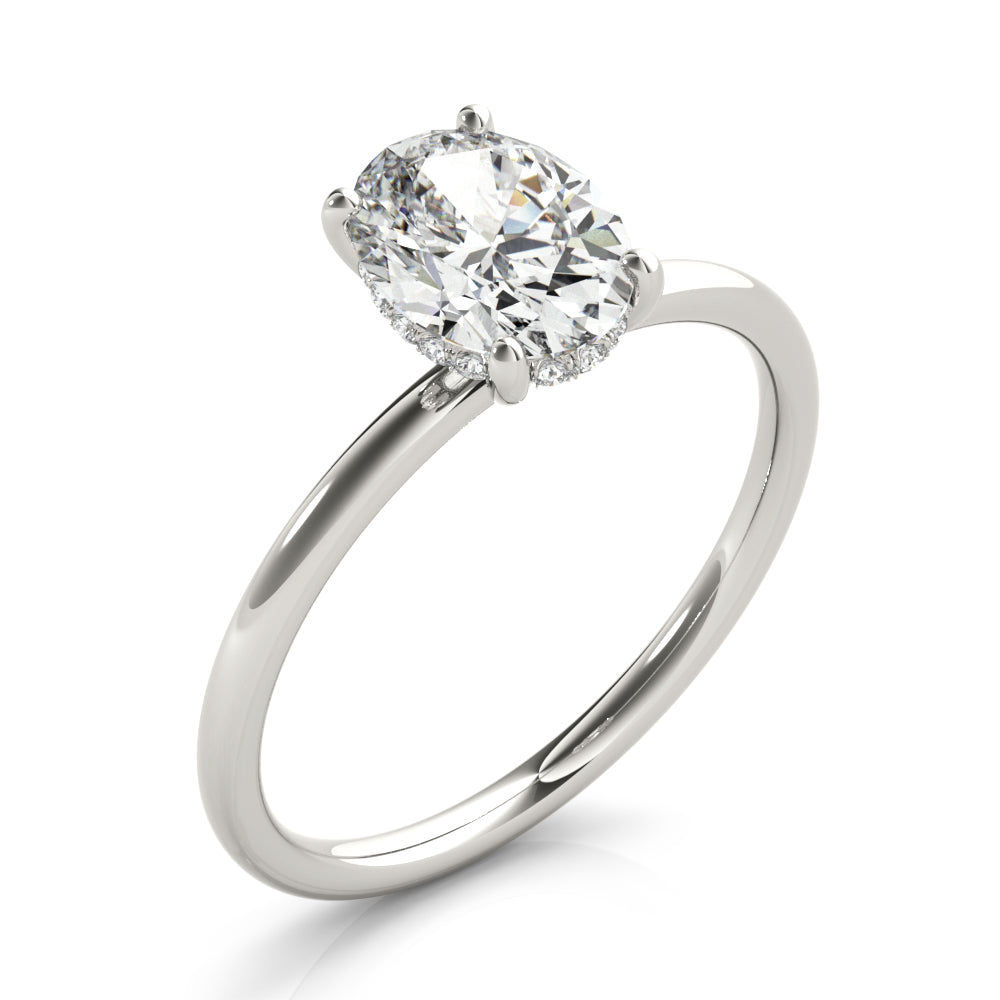 Engagement Ring Oval Cut Center - TN51157-E