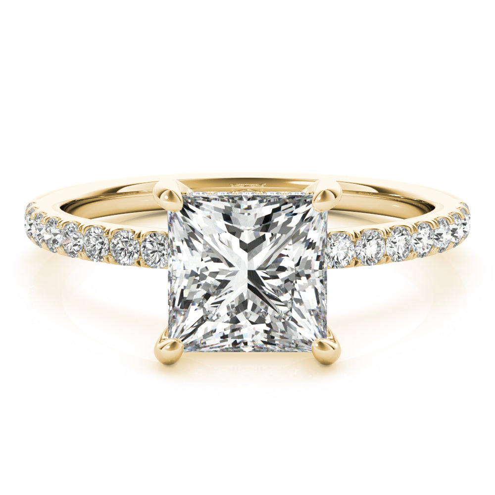 Single Row Princess Cut Center - TN51161-E