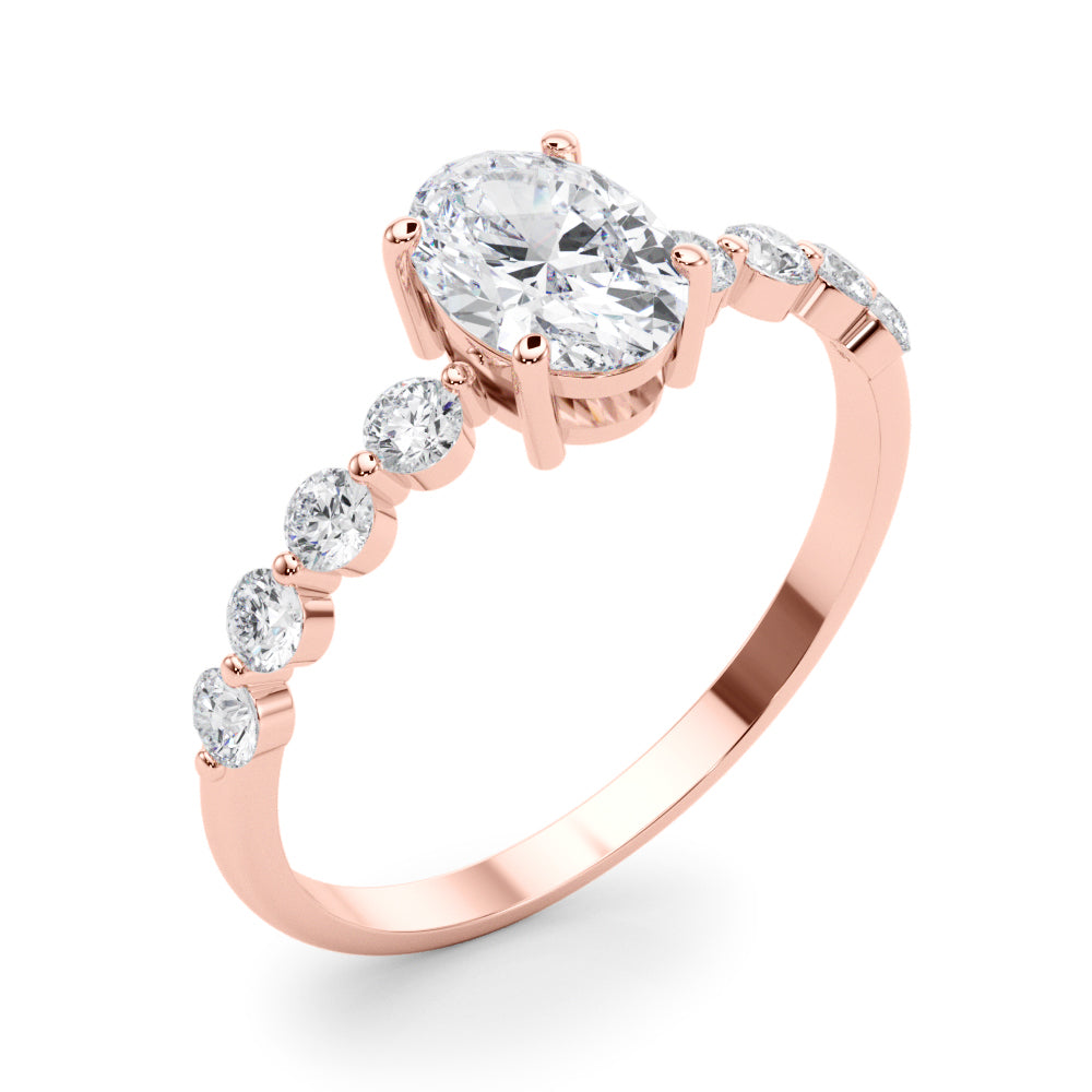 Oval Single Row Shared Pr Eng Ring - TN51206-E-5X3