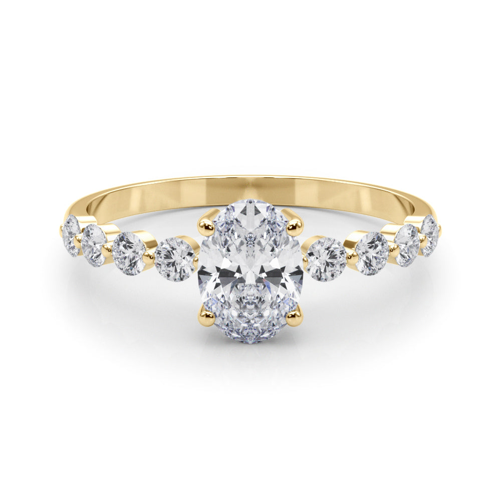 Oval Single Row Shared Pr Eng Ring - TN51206-E-5X3