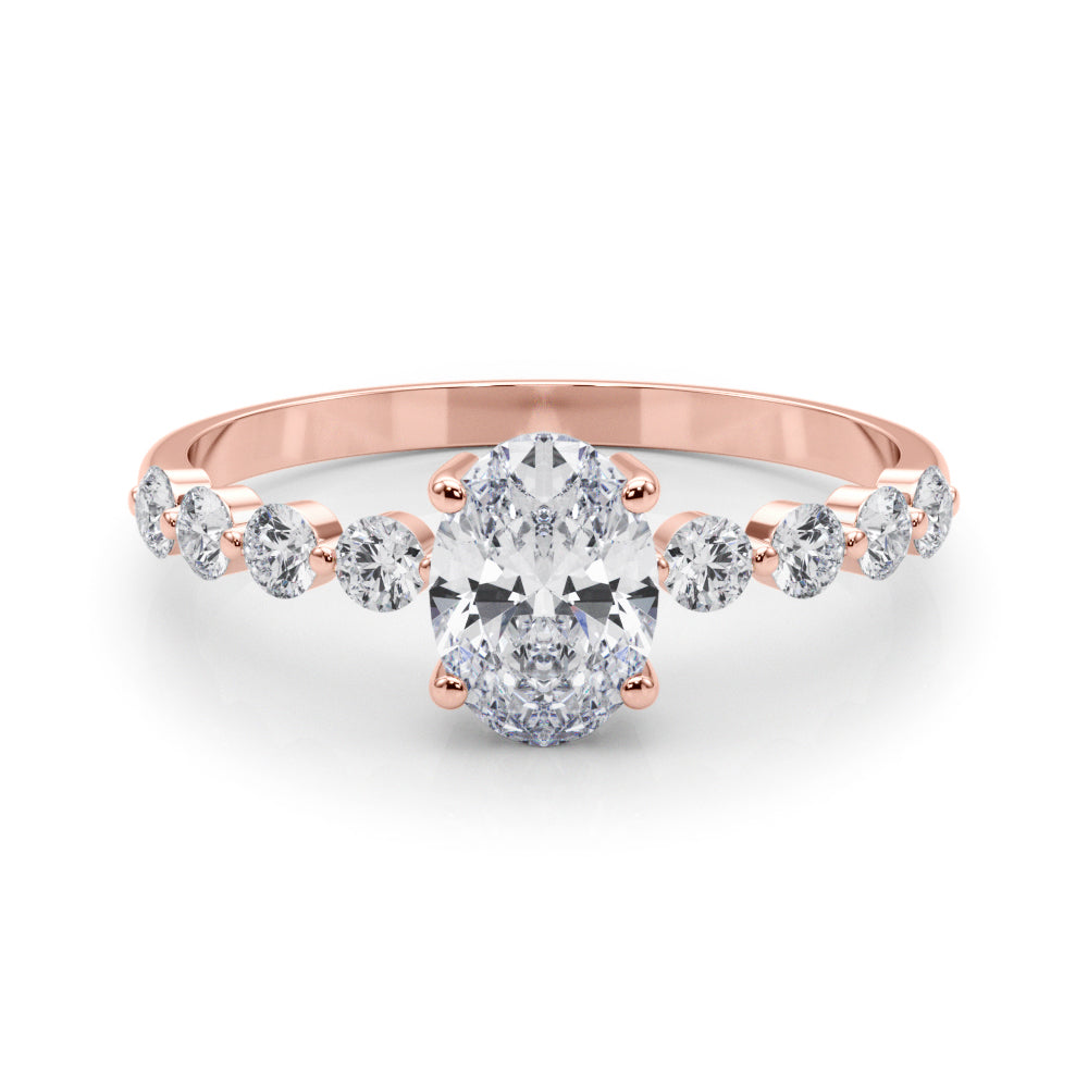 Oval Single Row Shared Pr Eng Ring - TN51206-E-5X3
