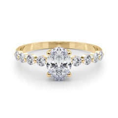 Oval Single Row Shared Pr Eng Ring - TN51206-E-5X3
