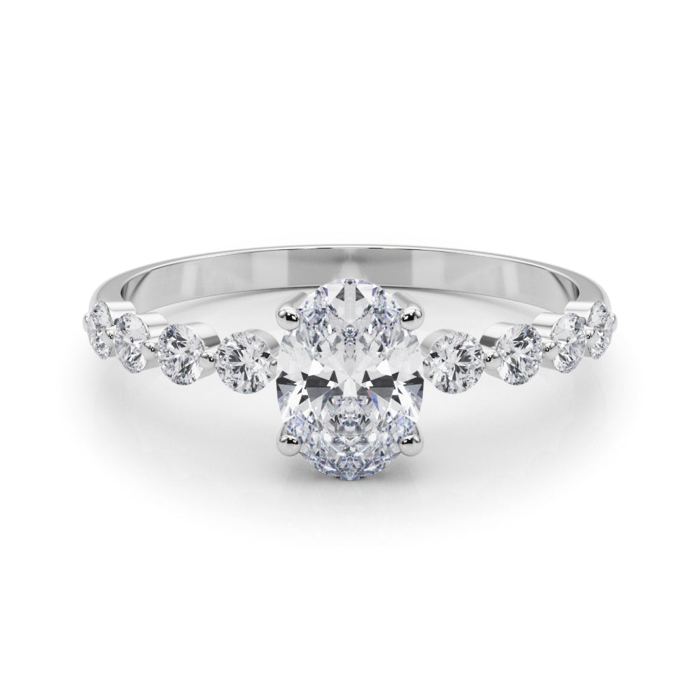 Oval Single Row Shared Pr Eng Ring - TN51206-E-5X3
