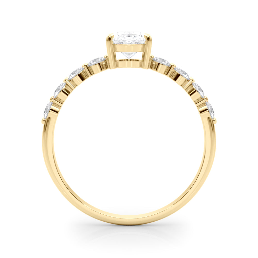 Oval Single Row Shared Pr Eng Ring - TN51206-E-5X3