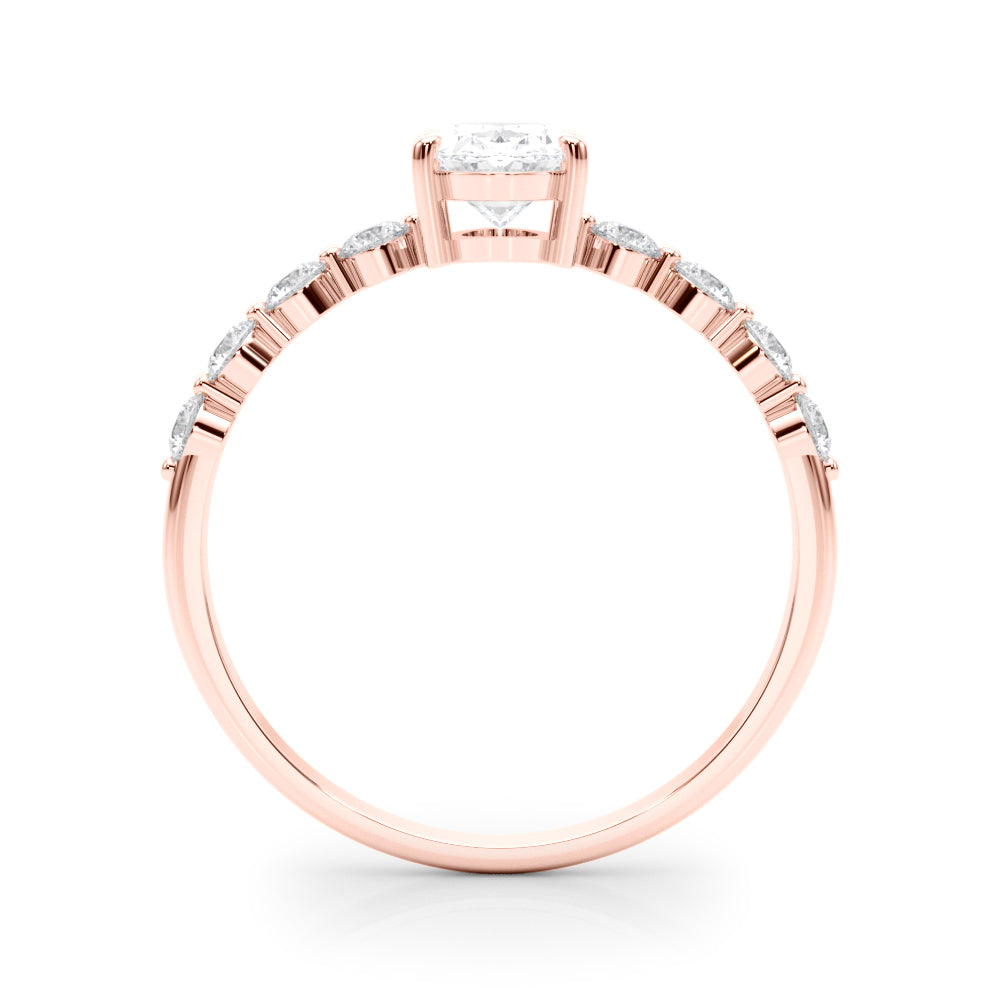Oval Single Row Shared Pr Eng Ring - TN51206-E-5X3