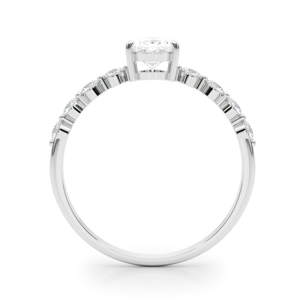Oval Single Row Shared Pr Eng Ring - TN51206-E-5X3