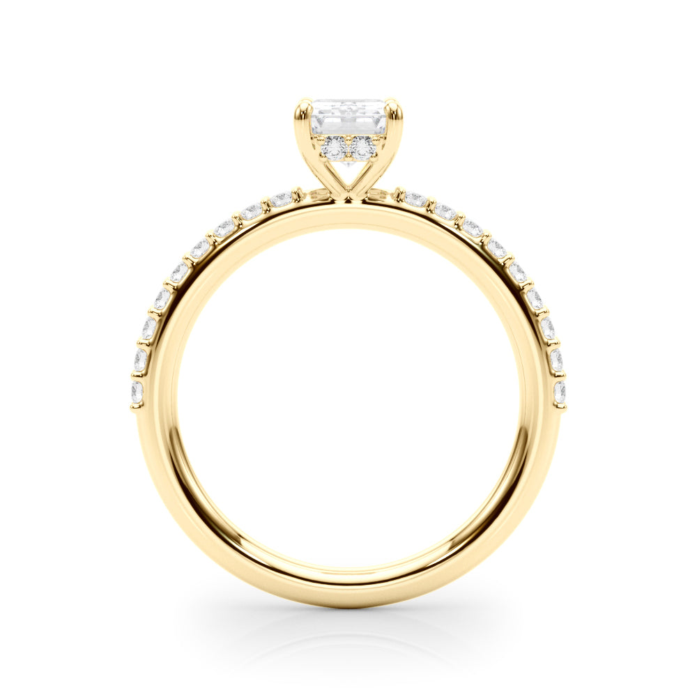 Ring Pr Hidden Halo Ec Single Row Shared Pr - TN51209-E-5.2X3.9 – TN Rings