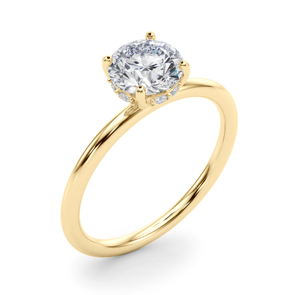 Hidden Halo Rd Engagement Ring - TN51210-E-13/4