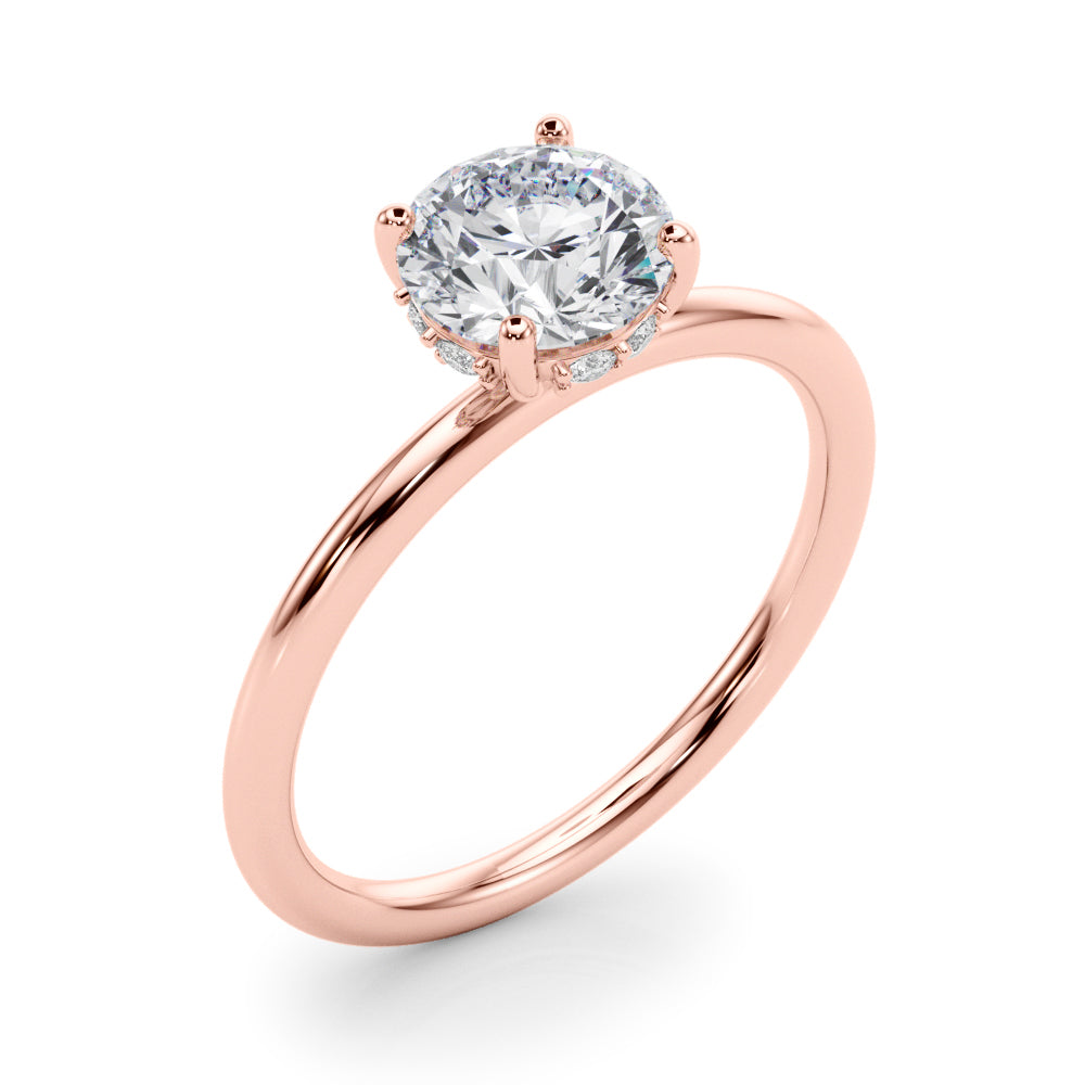 Hidden Halo Rd Engagement Ring - TN51210-E-13/4