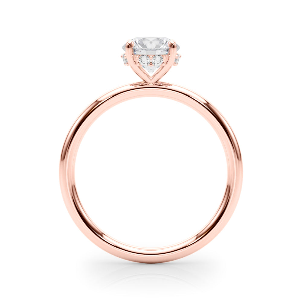 Hidden Halo Rd Engagement Ring - TN51210-E-13/4