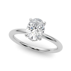 Hidden Halo Ov Engagement Ring - TN51211-E-6.5X4.5