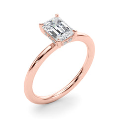 Hidden Halo Ec Engagement Ring - TN51212-E-5.2X3.9