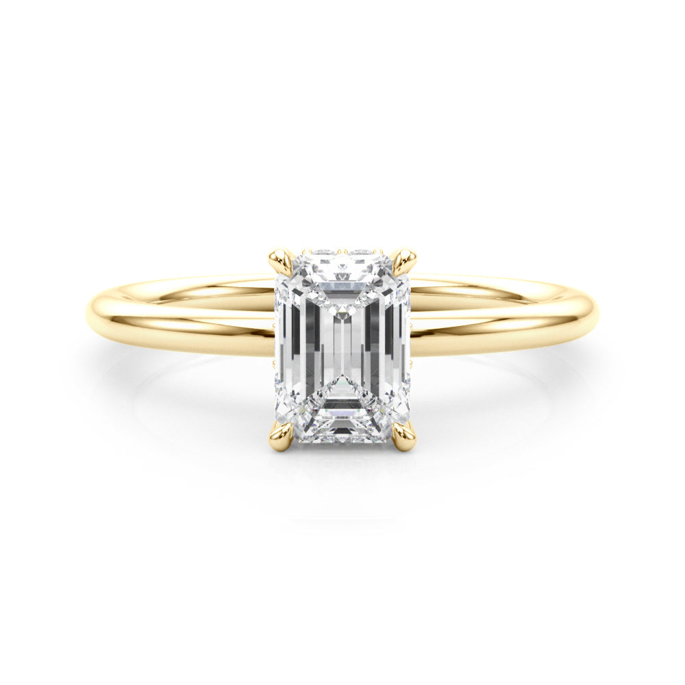 Hidden Halo Ec Engagement Ring - TN51212-E-5.2X3.9