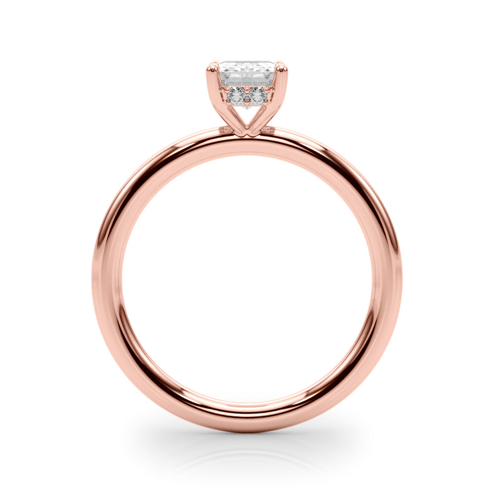 Hidden Halo Ec Engagement Ring - TN51212-E-5.2X3.9