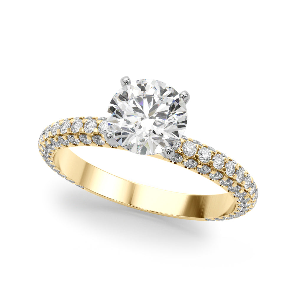 Pave Engagement Ring - TN51215-E