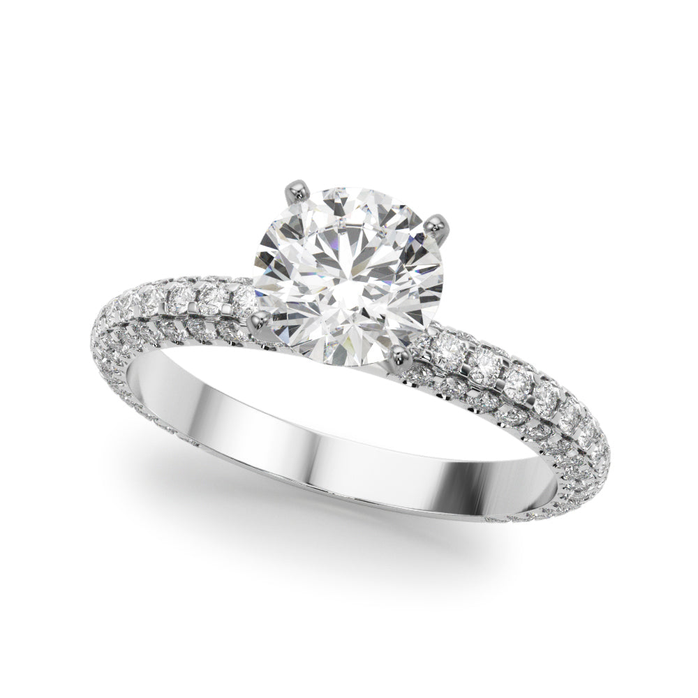 Pave Engagement Ring - TN51215-E