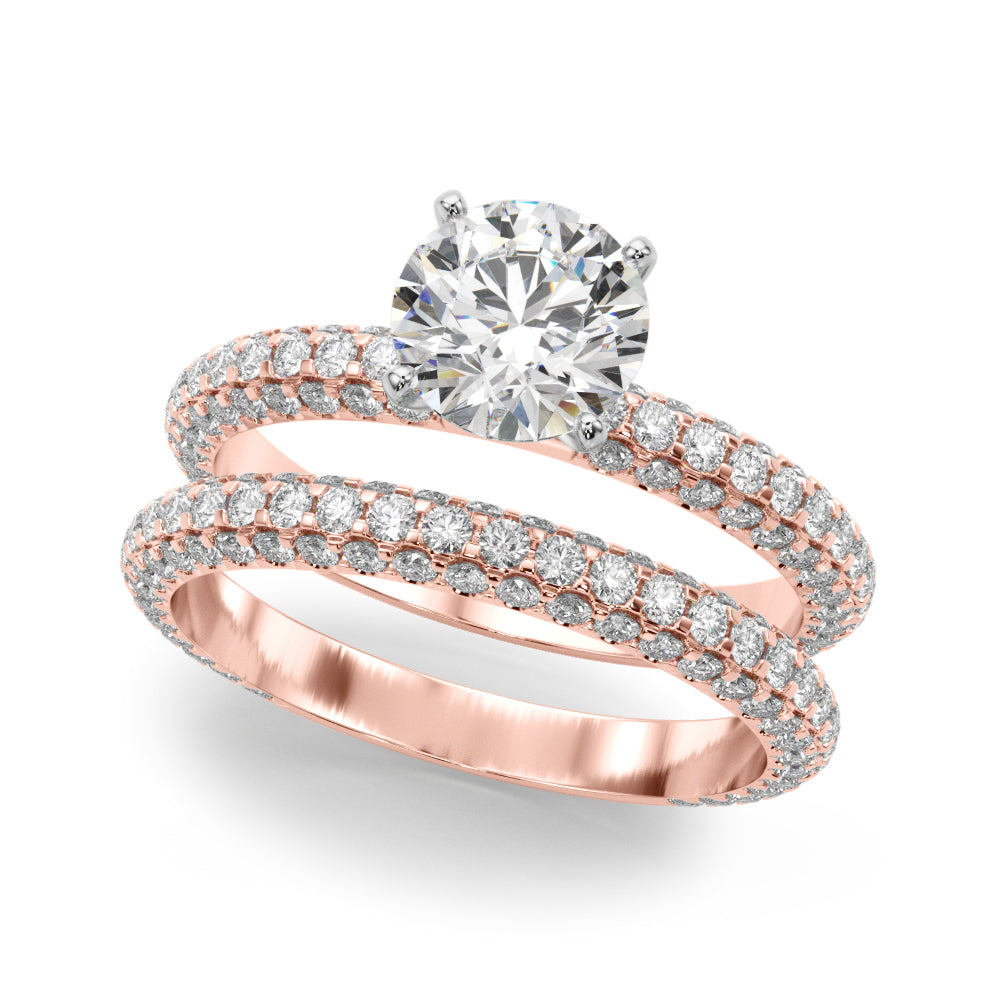 Pave Engagement Ring - TN51215-E