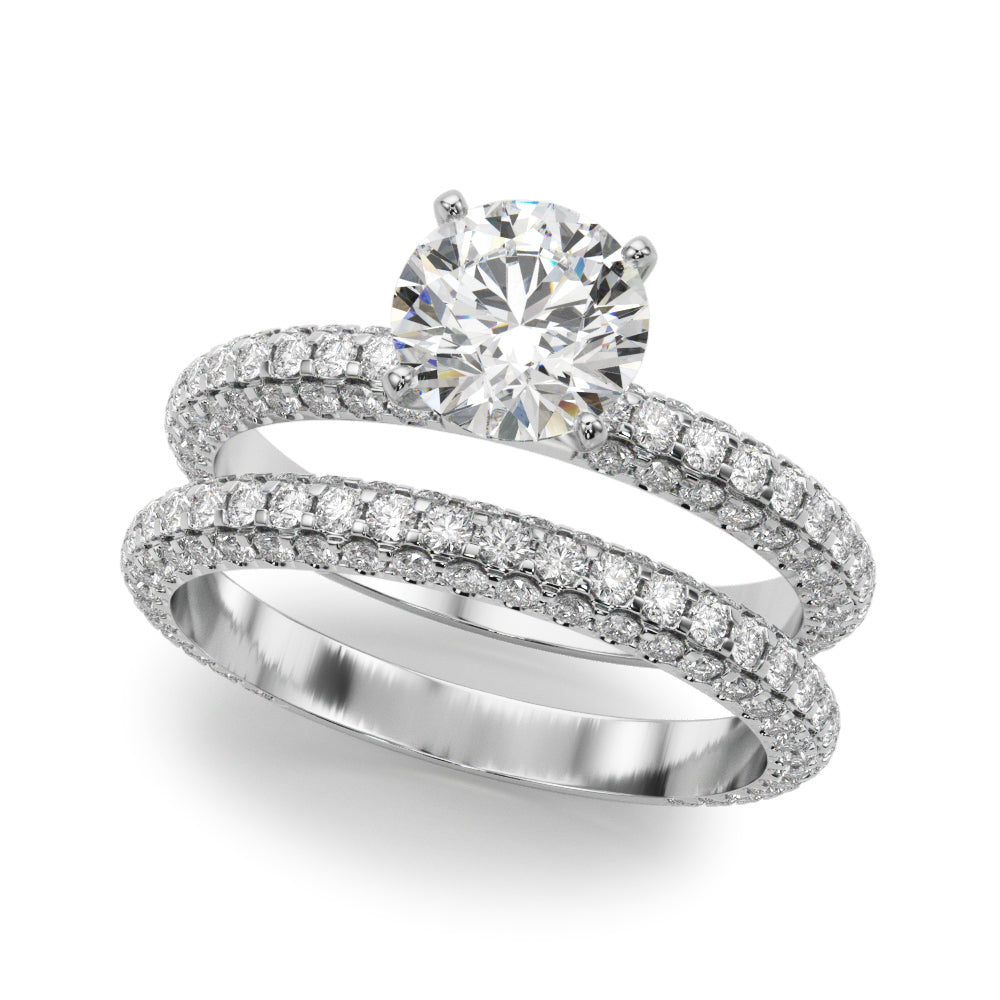 Pave Engagement Ring - TN51215-E