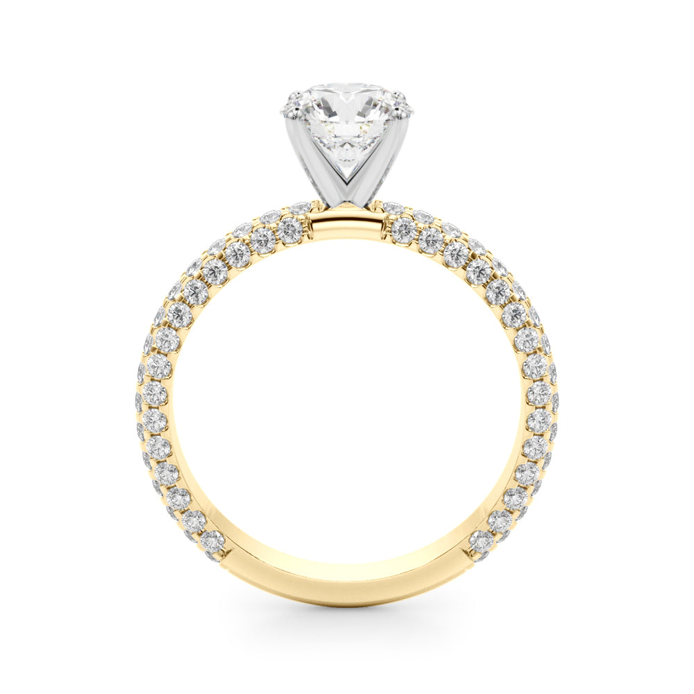 Pave Engagement Ring - TN51215-E