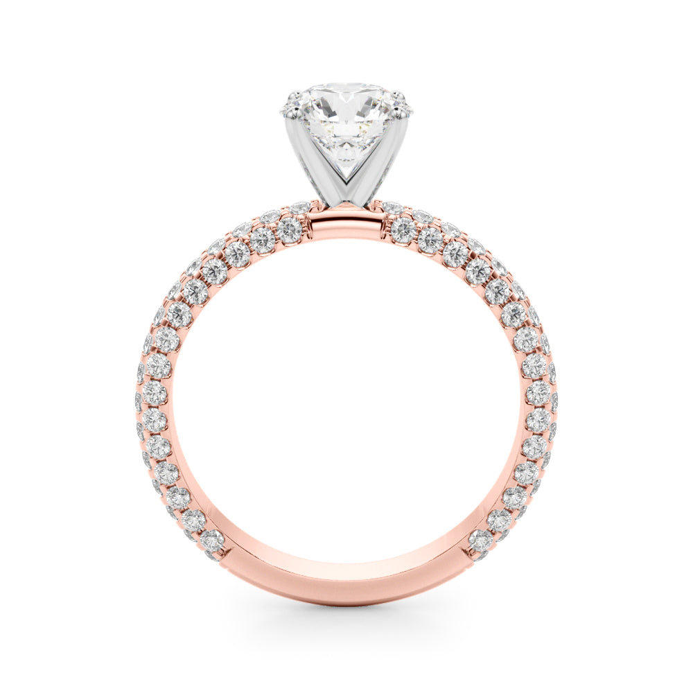 Pave Engagement Ring - TN51215-E