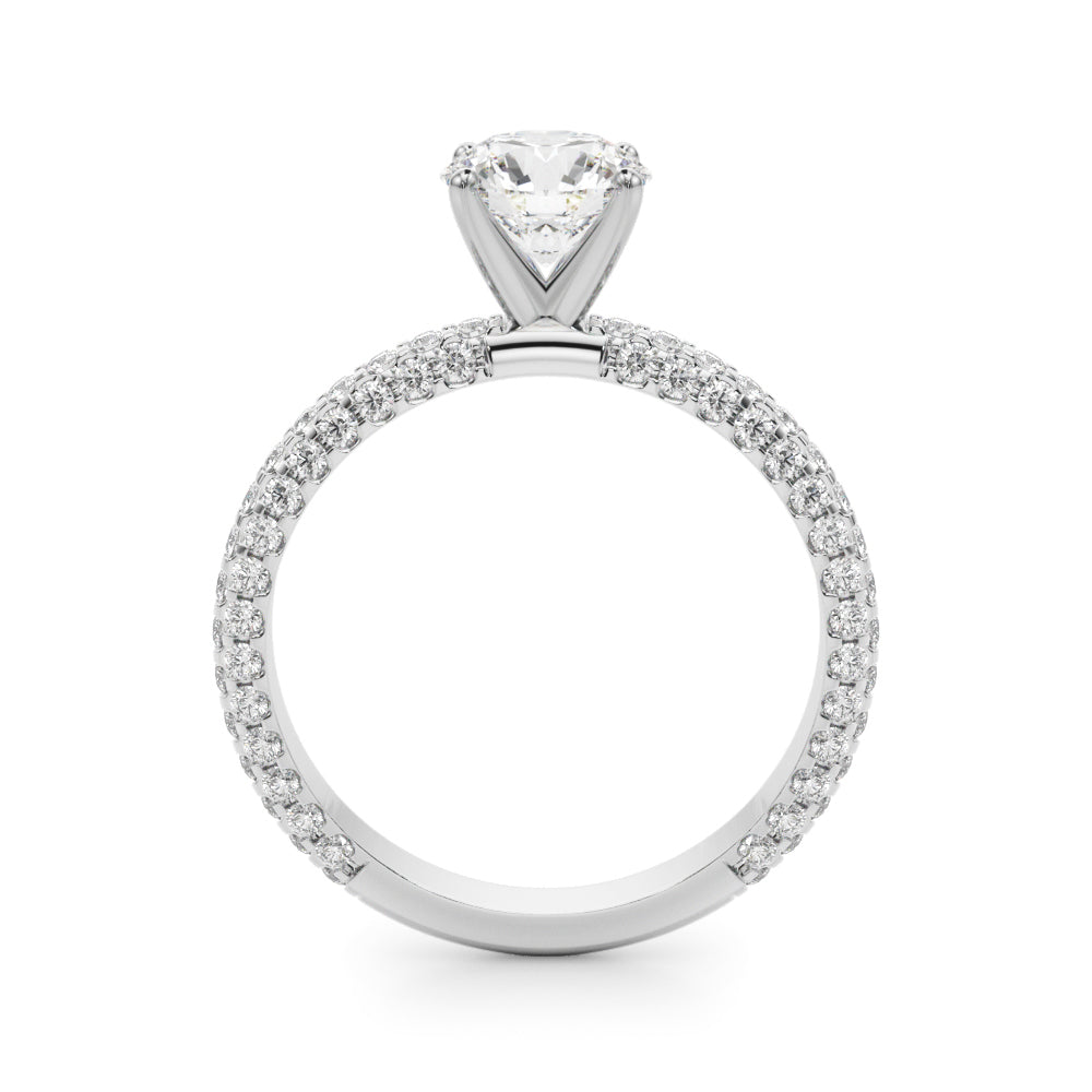 Pave Engagement Ring - TN51215-E