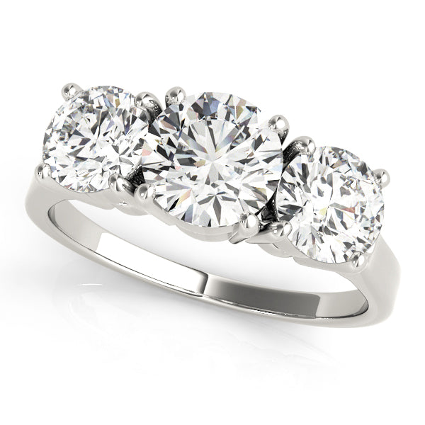 Engagement Rings 3 Stone Round - TN81073